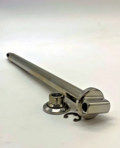 BARE KNUCKLE PERFORMANCE, BAR KNUCKLE PERFORMANCE - STAINLESS STEEL 3/4" AXLE FOR TRAC DYNAMICS SWINGARMS - DYNA