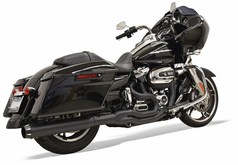 Bassani, BASSANI - ROAD RAGE B4 2:1 EXHAUST SYSTEM - BLACK, MEGAPHONE