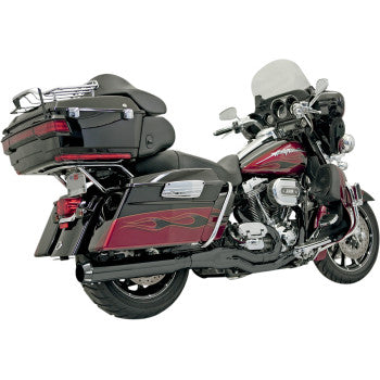 Bassani, BASSANI - ROAD RAGE B4 2:1 EXHAUST SYSTEM - BLACK, ROUND