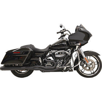 Bassani, BASSANI - ROAD RAGE B4 2:1 EXHAUST SYSTEM - BLACK, ROUND