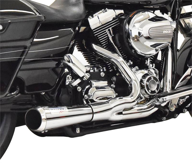 Bassani, BASSANI - ROAD RAGE II SHORT 2:1 EXHAUST SYSTEM - CHROME