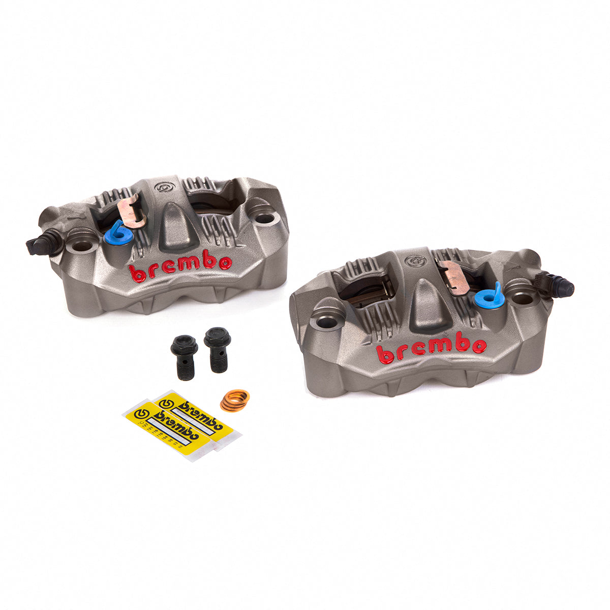 BREMBO, BREMBO GP4-RS CALIPER SET - TITANIUM GRAY