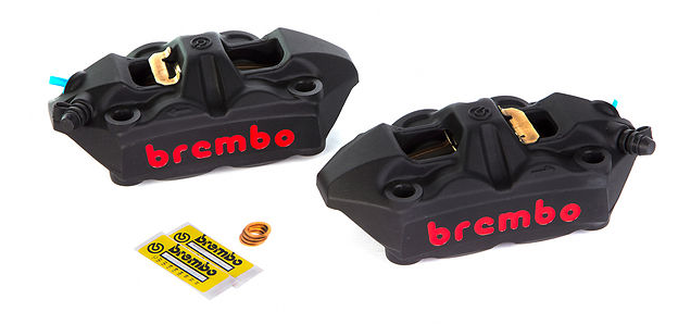 BREMBO, BREMBO M4 FRONT CALIPER SET - RADIAL MOUNT - BLACK