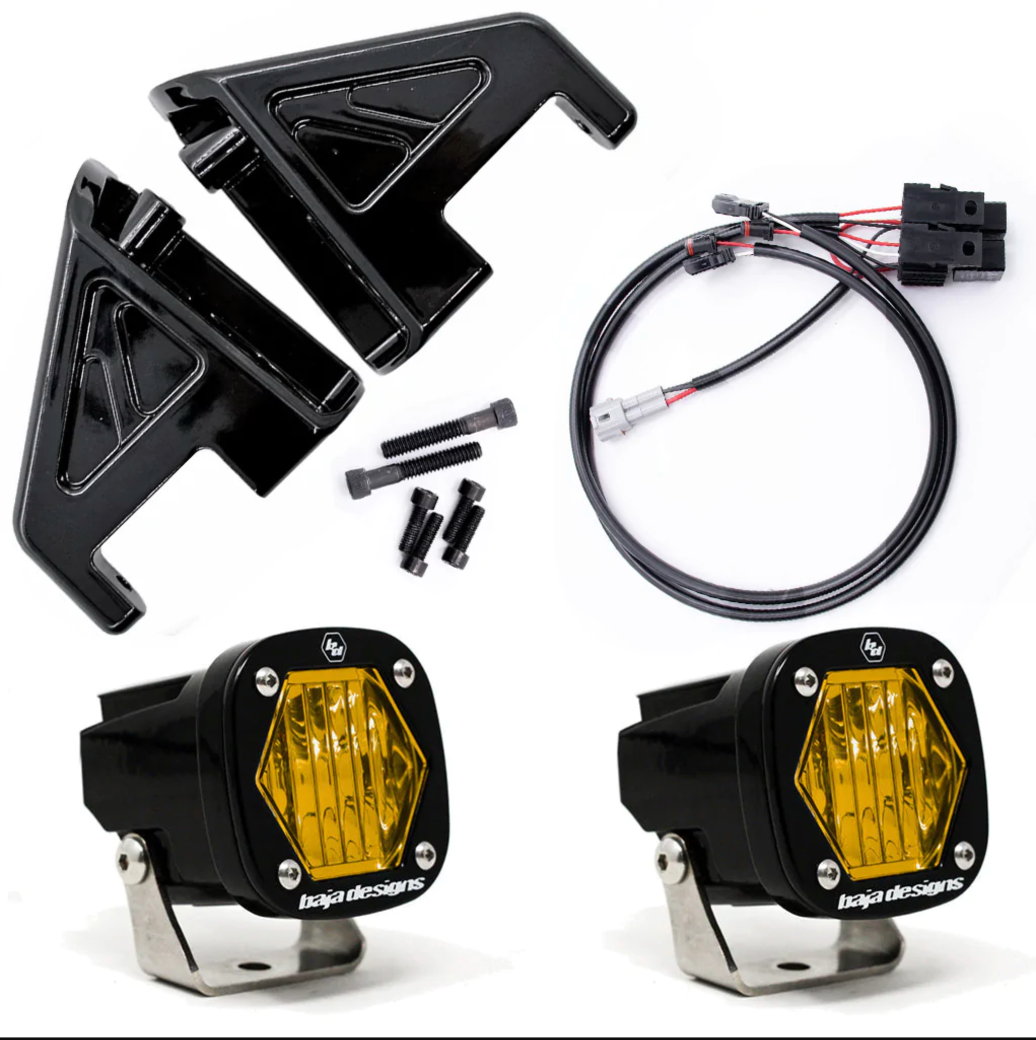 CALI RAISED MOTO, CALI RAISED ROAD GLIDE BILLET S1 POD FRONT TURN SIGNAL KIT