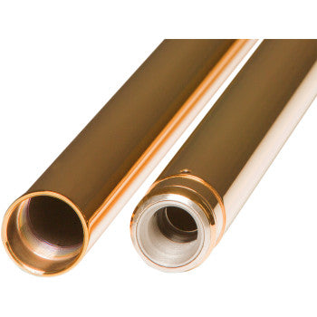 CUSTOM CYCLE ENGINEERING, CUSTOM CYCLE ENGINEERING - 39MM FORK TUBES - TITANIUM NITRITE, GOLD