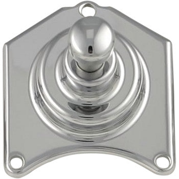 CUSTOM CYCLE ENGINEERING, CUSTOM CYCLE ENGINEERING - SOLENOID END COVER WITH STARTER BUTTON - CHROME - 1.6 KILOWATT