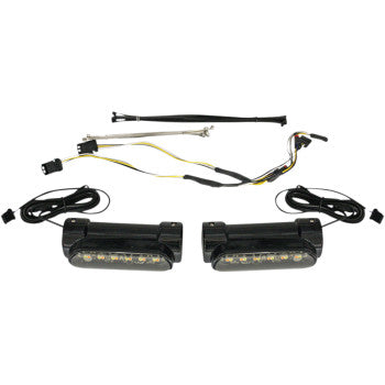 Custom Dynamics, CUSTOM DYNAMICS - DYNAMIC AMBER & WHITE ENGINE GUARD LEDS - '14-22 TOURING