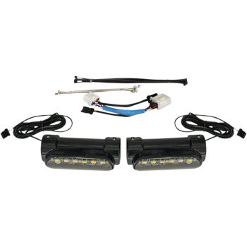 Custom Dynamics, CUSTOM DYNAMICS -  DYNAMIC AMBER & WHITE ENGINE GUARD LEDS - '96-13 XL, DYNA, SOFTAIL & TOURING