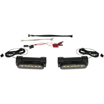 Custom Dynamics, CUSTOM DYNAMICS - DYNAMIC AMBER & WHITE ENGINE GUARD LEDS - UNIVERSAL