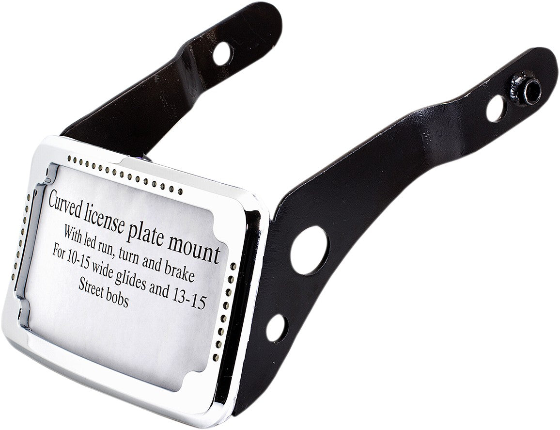 Cycle Visions, Cycle Visions FXDB/FXDLS Rear License Plate Frame and Mount with LED's