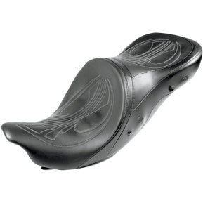 Danny Gray, DANNY GRAY - AIRHAWK LONGHAUL 2-UP SEAT - DRAG STITCH W/ CHARCOAL GRAY THREAD - '08-'20 TOURING