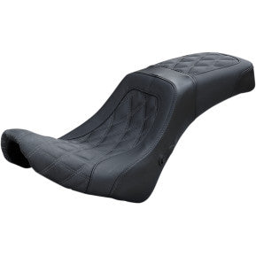 Danny Gray, DANNY GRAY - AIRHAWK WEEKDAY 2-UP SEAT - DIAMOND STITCH, CHARCOAL GRAY THREAD - '18-20 SOFTAIL