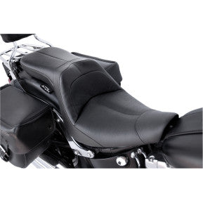 Danny Gray, DANNY GRAY - LowIST 2-UP SEAT - BLACK LEATHER - '06-17 SOFTAIL