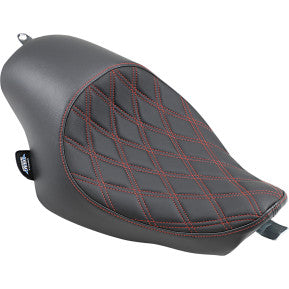 drag, DRAG - 3/4 LOW SOLO SEAT - SOUBLE DIAMOND STITCH, RED THREAD - '04-21 XL