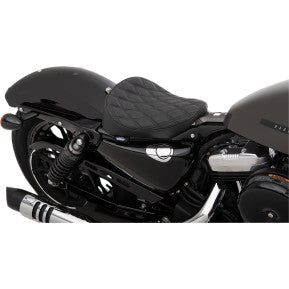 drag, DRAG - BOBBER SOLO SEAT - BLACK, DOUBLE DIAMOND STITCH - '10-21 XL