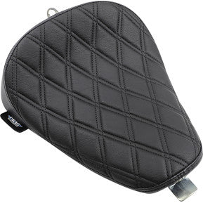 drag, DRAG - BOBBER SOLO SEAT - BLACK, DOUBLE DIAMOND STITCH - '10-21 XL