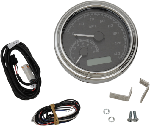 Dakota Digital, Dakota Digital 4-5/8" Tank Gauge System - Black/Gray/Chrome Trim