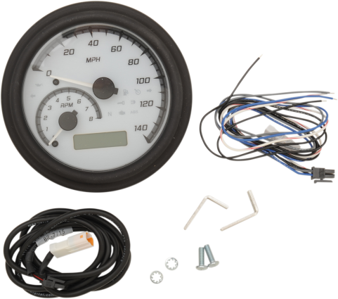 Dakota Digital, Dakota Digital 4-5/8" Tank Gauge System - White/Gray/Black Trim