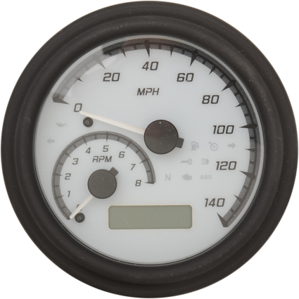 Dakota Digital, Dakota Digital 4-5/8" Tank Gauge System - White/Gray/Black Trim