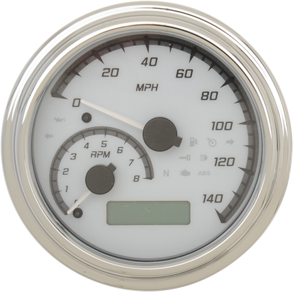 Dakota Digital, Dakota Digital 4-5/8" Tank Gauge System - White/Gray/Chrome Trim