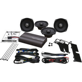 Hogtunes, HOGTUNES 200-WATT AMP/5.25" FRONT AND REAR SPEAKER KIT