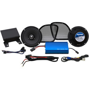 Hogtunes, HOGTUNES 225-WATT AMP/6.5" FRONT SPEAKER KIT