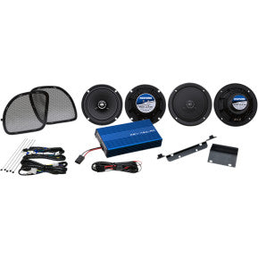 Hogtunes, HOGTUNES GEN 4 200-WATT AMP/ SPEAKER KIT FOR ROAD GLIDE ULTRA