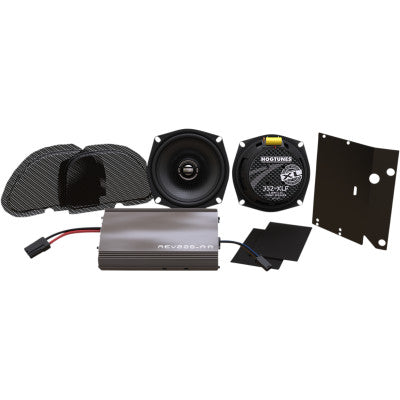 Hogtunes, Hogtunes XL Amplified Front Speakers Complete Kit - FLTR