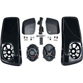 J&M Corporation, J&M CORPORATION SADDLEBAG-LID KIT W/ ROKKER XXR 5" X 7" SPEAKERS