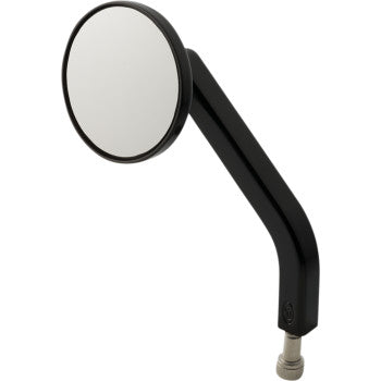 Joker Machine, JOKER MACHINE - No. 2 ROUND MIRROR - BLACK - LEFT - 2 1/4" - OEM SOLID