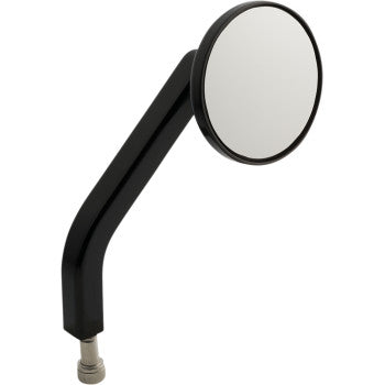 Joker Machine, JOKER MACHINE - No. 2 ROUND MIRROR - BLACK - RIGHT - 2 1/4" - OE SOLID