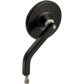 Joker Machine, JOKER MACHINE - No. 7 ROUND MIRROR - BLACK - LEFT - 3 1/4" - OE SOLID