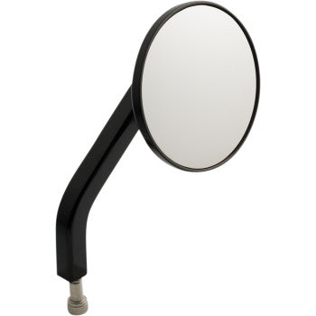 Joker Machine, JOKER MACHINE - No. 7 ROUND MIRROR - BLACK - RIGHT - 3 1/4" - OE SOLID