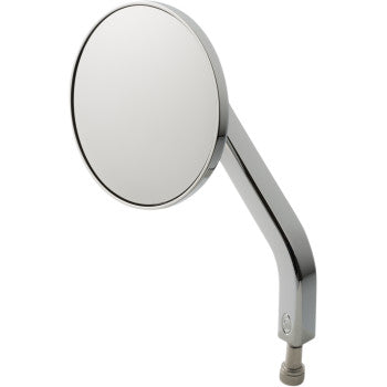 Joker Machine, JOKER MACHINE - No. 7 ROUND MIRROR - CHROME - LEFT - 3 1/4" - OE SOLID