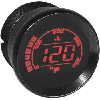 KOSO NORTH AMERICA, KOSO - HD-02 OIL TEMPERATURE GAUGE - 2" - BLACK - '04-13 TOURING