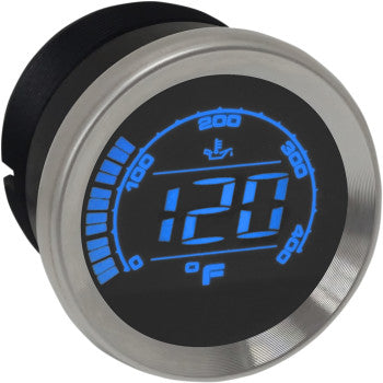 KOSO NORTH AMERICA, KOSO - HD-02 OIL TEMPERATURE GAUGE - 2" - CHROME - '04-13 TOURING