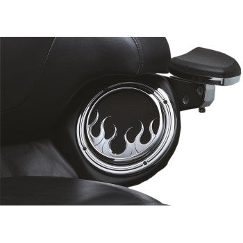 Kuryakyn, KURYAKYN - FLAME FRONT SPEAKER ACCENTS - '14-19 FLH