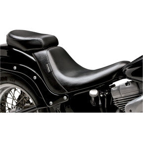 LaPera, LE PERA - BARE BONES SERIES WIDE PILLION PAD - BLACK, SMOOTH - '06-17 SOFTAIL