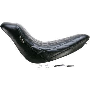 LaPera, LE PERA - BARE BONES SOLO SEAT - DIAMOND STITCH - '06-17 SOFTAIL