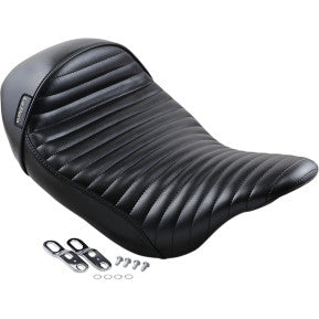 LaPera, LE PERA - CAFE STUBS SOLO SEAT - BLACK PLEATED - '08-'20 TOURING