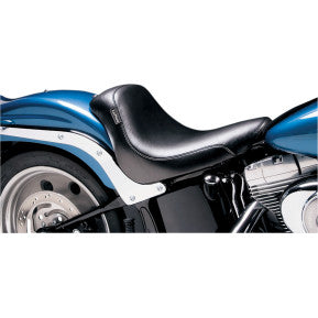 LaPera, LE PERA - SILHOUETTE DELUXE SOLO SEAT - BLACK, SMOOTH WITH BIKER GEL - '06-17 SOFTAIL