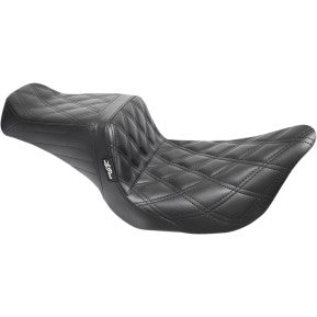 LaPera, LE PERA - TAILWHIP SEAT - BLACK DOUBLE DIAMOND STITCH - '08-'21 TOURING