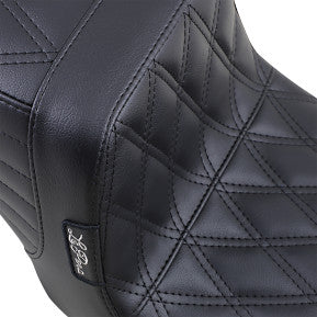 LaPera, LE PERA - TAILWHIP SEAT - BLACK, DOUBLE DIAMOND STITCH - '96-03 DYNA & XL