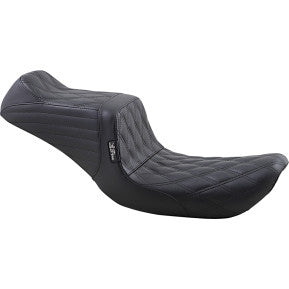 LaPera, LE PERA - TAILWHIP SEAT - BLACK, DOUBLE DIAMOND STITCH - '96-03 DYNA & XL