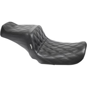 LaPera, LE PERA - TAILWHIP SEAT - BLACK, OUBLE DIAMOND STITCH - '06-17 DYNA