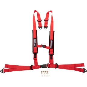 MOOSE UTILITY, MOOSE UTILITY - UTV SEAT HARNESS - 4 POINT, 2X2 - RED