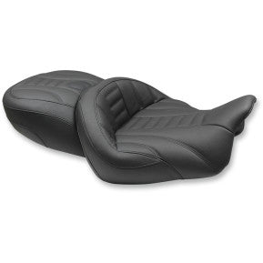 Mustang, MUSTANG - DELUXE SUPER TOURING SEAT - BLACK - '15-20 TOURING