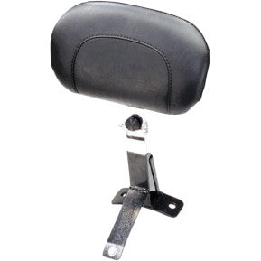 Mustang, MUSTANG - DRIVER BACKREST KIT - SMOOTH, BLACK STUDS - '09-20 TOURING