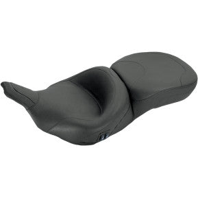 Mustang, MUSTANG - HEATED ONE-PIECE 2-UP VINYL SEAT - SMOOTH - '99-07 TOURING