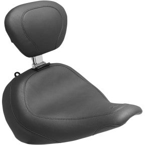 Mustang, MUSTANG - WIDE TRIPPER SEAT WITH BACKREST - BLACK, VINTAGE - '1820 FLFB & FLFBS